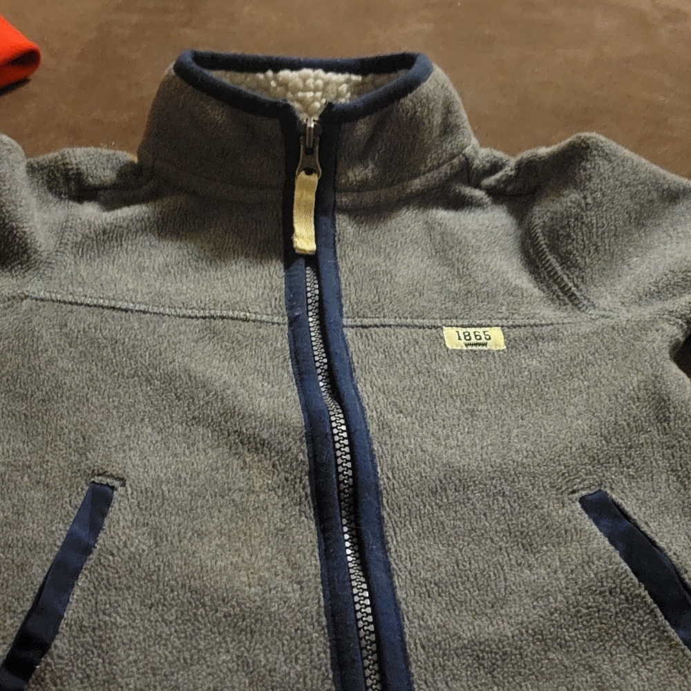 Carters 2t fleece jacket grey